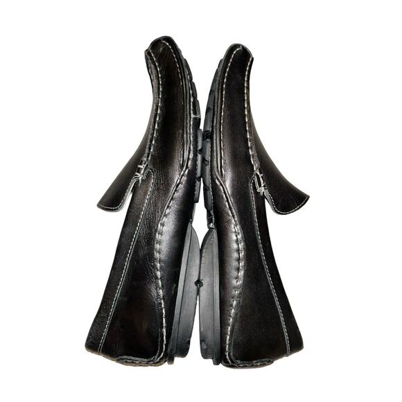 Franco Fortini Max Men's Leather Slip On Black Shoes US Size 9 (310084) - Picture 8 of 9